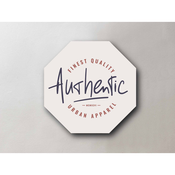 Happy Larry Slogan Unframed Typography on Metal Wayfair.co.uk